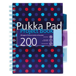 Kołozeszyt Pukka Pad Project Book Dots A5/100/80g kratka